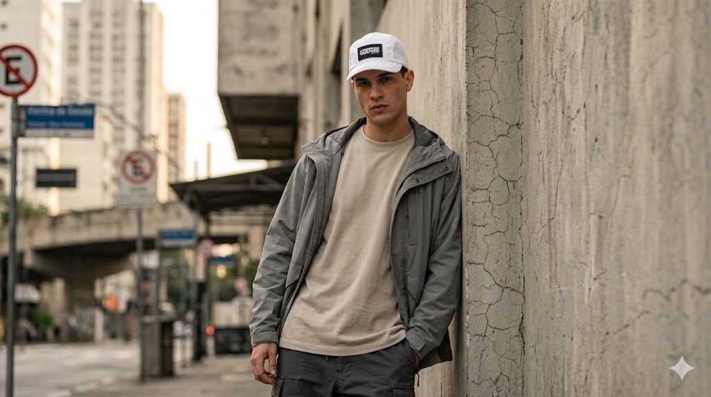 GUEPARD — Lifestyle urbano com boné e jaqueta